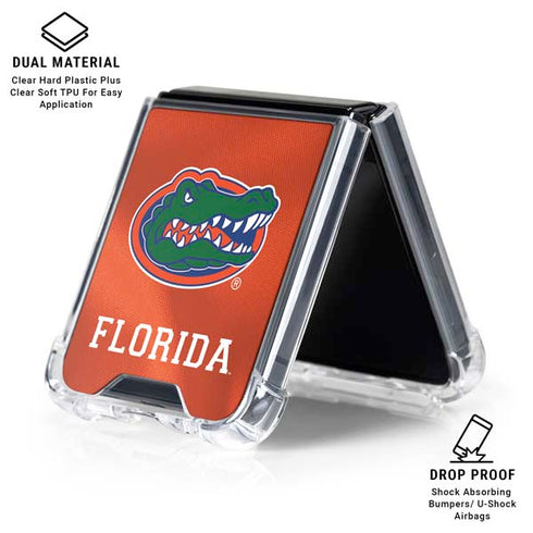University of Florida Orange Jersey Galaxy Z Flip6 Clear Case